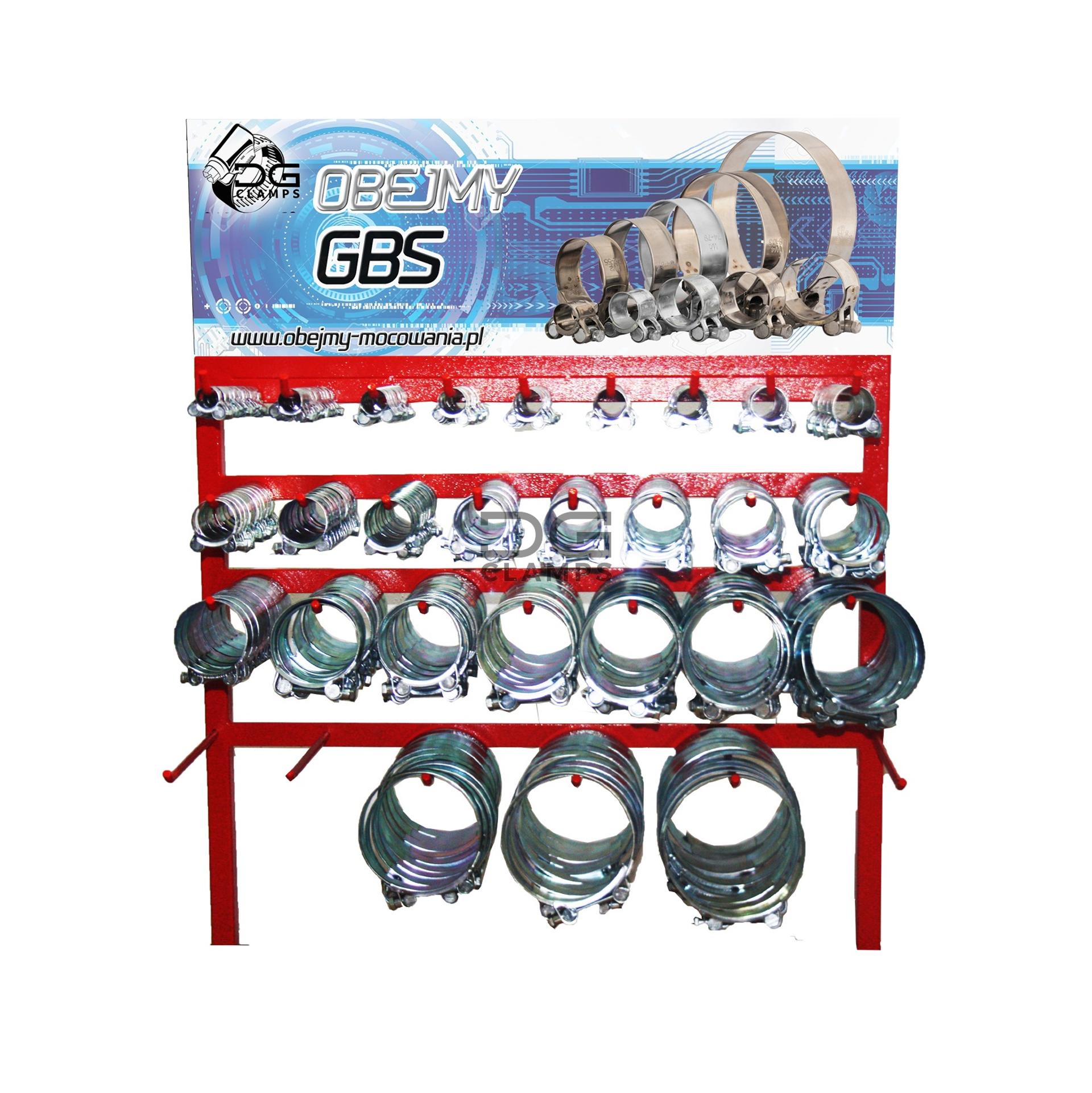 Zestaw obejm GBS - stojak na GBS 319